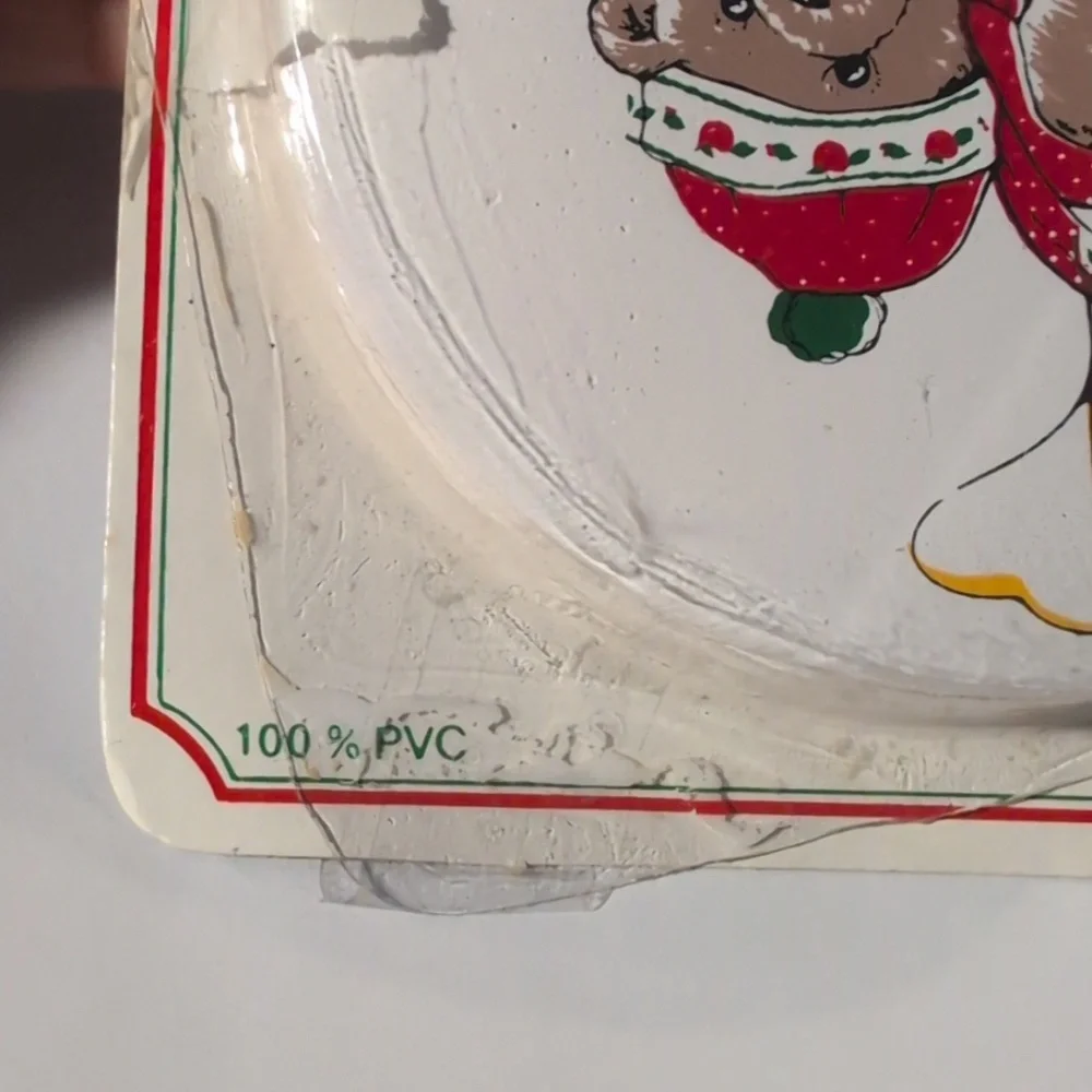 Vintage Christmas‎ Festive Bear and Duck Coaster Set NIP